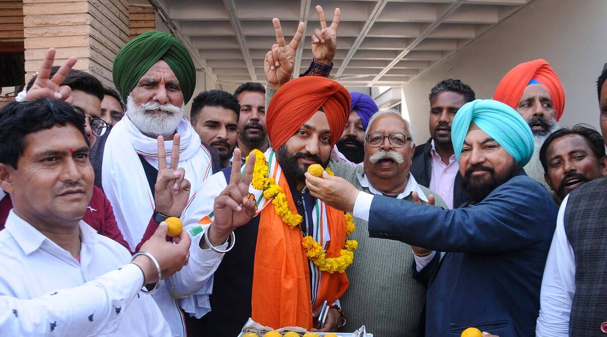 Congress-set-to-sweep-urban-local-bodies-in-Punjab-BJP.jpg Punjab Municipal election results, local bodies elections Punjab, Punjab election results, SAD BJP Punjab, indian express news