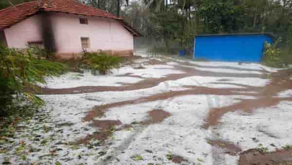 Hailstorm-in-Parts-Kodagu-district-of-Karnataka Hailstorm in Parts Kodagu district of Karnataka