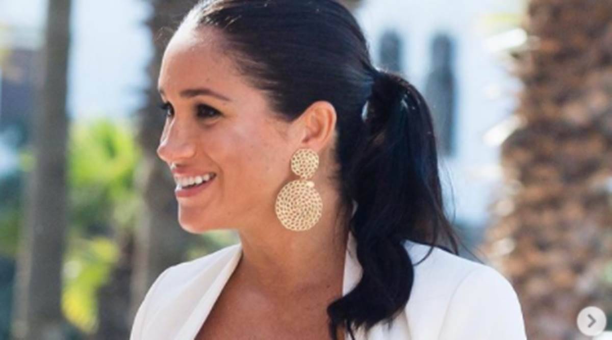 Meghan-Markles-maternity-dress-is-a-subtle-nod-to-her.jpg Meghan Markle, Meghan Markle maternity dress, Meghan Markle maternity dress meaning, Meghan Markle second pregnancy, Meghan Markle dress, Meghan Markle fashion, indian express news