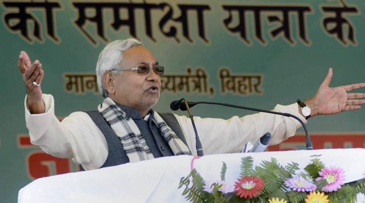 Nothing-political-about-meetings-with-LJP-MP-Kanhaiya-Nitish-Kumar.jpg Nitish Kumar, Kanhaiya Kumar, Bihar politics, Nitish meets Kanhaiya kumar, LJP, JDU, Bihar news, Indian express