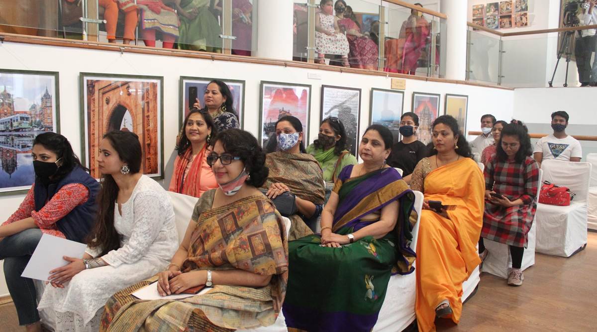 Womens-Day-Lalit-Kala-Akademi-holds-all-women-art-exhibition.jpg Lalit Kala Akademi, all-women art exhibition, International Women's Day, art and culture news, indian express news