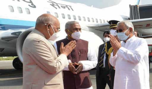 president-ram-nath-kovind-arrives-in-patna-on-a-three-day-tour President Ram Nath Kovind arrives in Patna on a three-day tour
