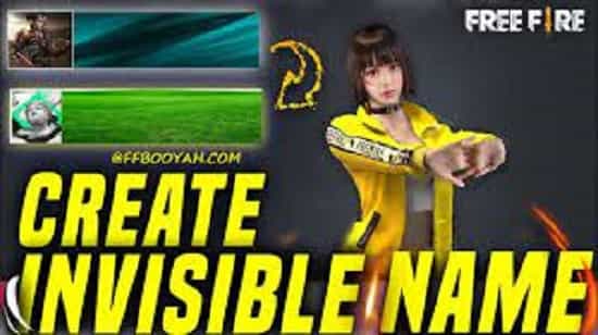 Get Invisible Name In Garena Free Fire