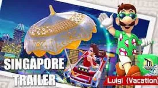 Vacation Luigi takes Mario Kart Tour to Singapore