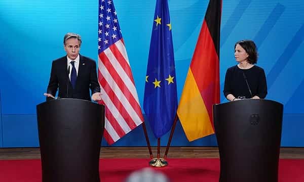 us-and-germany-discuss-the-ukraine-crisis-and-warn-of-negative-implications-for-russia US and Germany discuss the Ukraine crisis and warn of 'negative implications for Russia