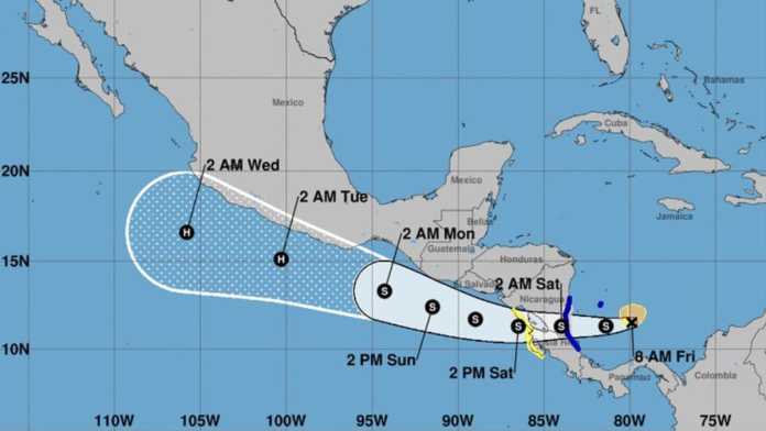Hurricane Bonnie becomes more powerful near Mexico