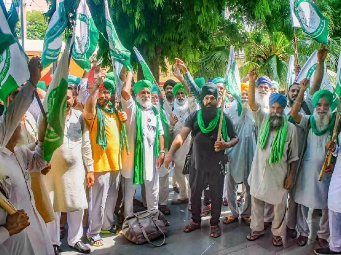 Farmers begin 3-day protest in Lakhimpur Kheri Uttar Pradesh