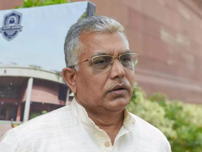 "Sougata Roy will be beaten up with shoes": BJP's Dilip Ghosh